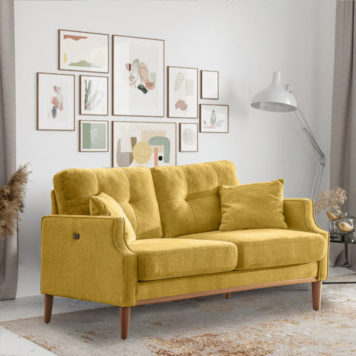 Latitude Run® 56.7" Square Arm Loveseat | Wayfair